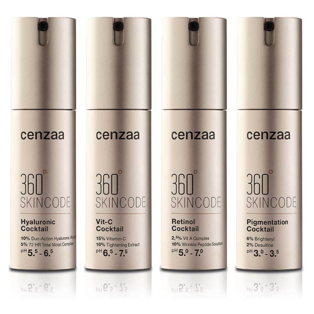 verschillende cocktails 360 skincode cenzaa 